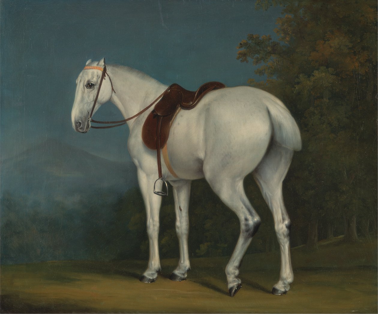 En dames grå jæger af Jacques Laurent Agasse