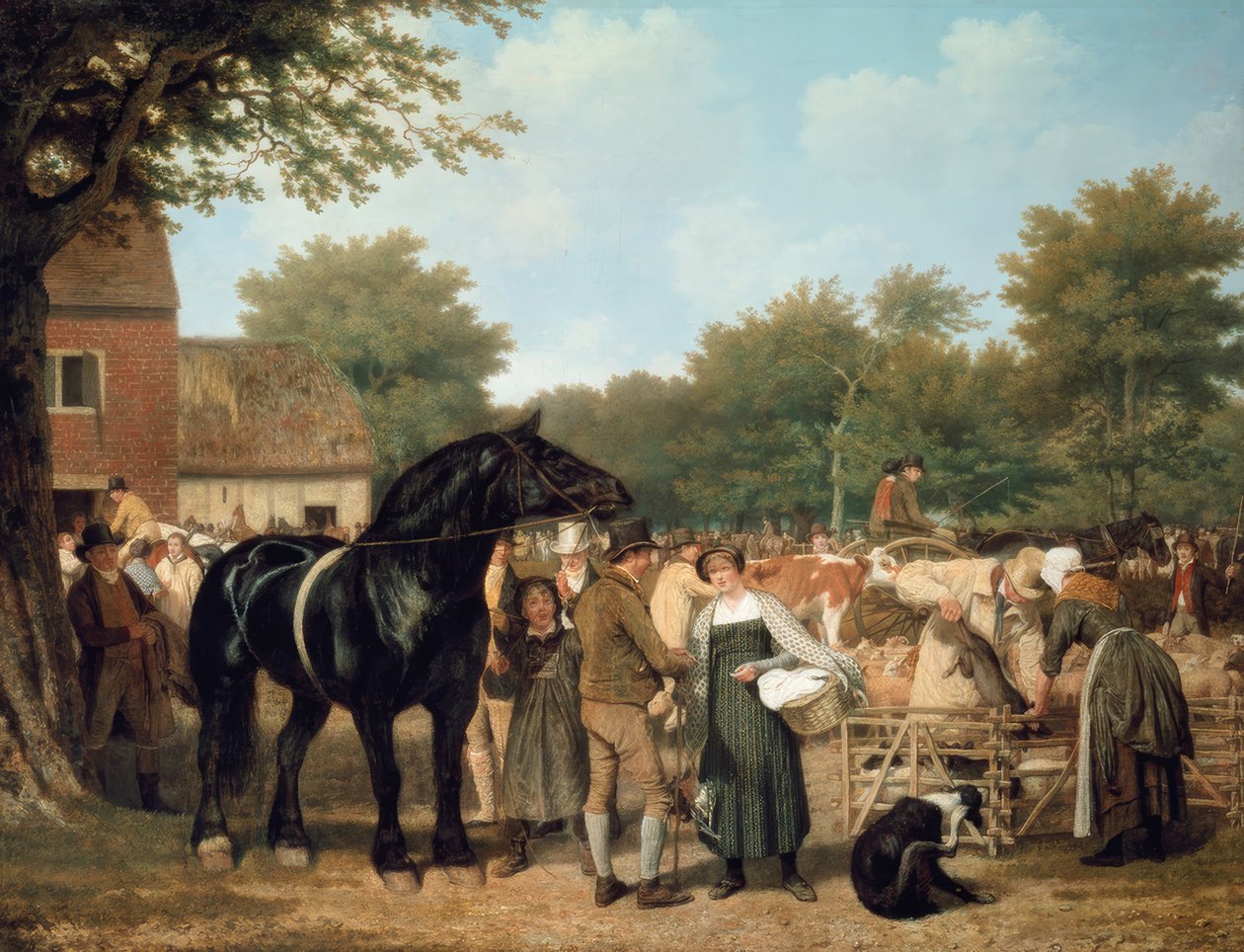 Den landlige messe af Jacques Laurent Agasse
