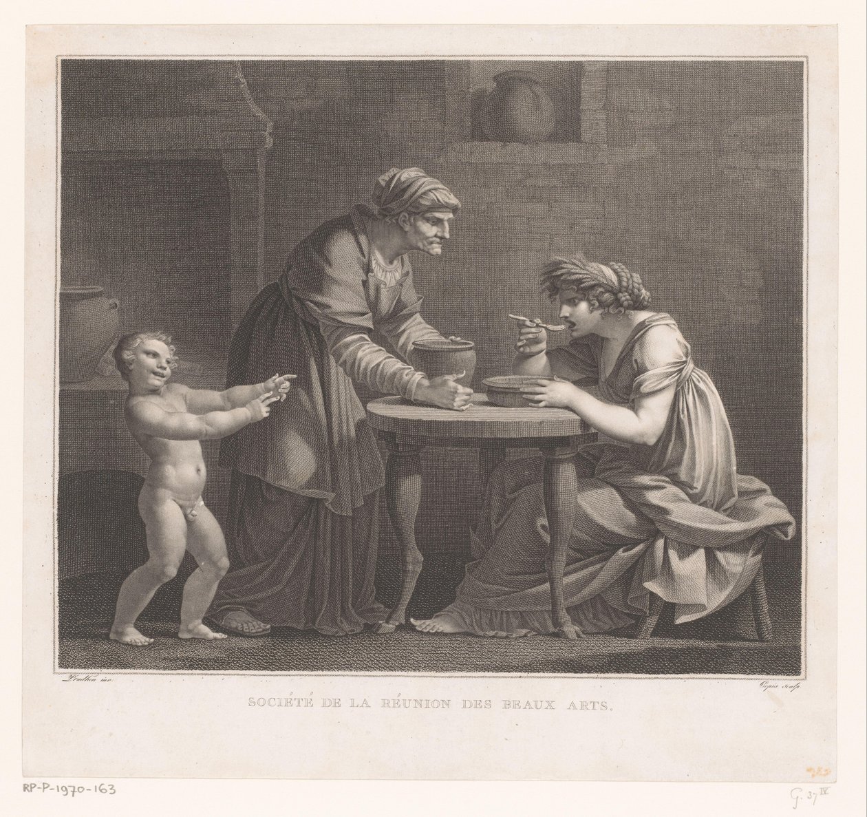Hån af Ceres La Vengeance de Ceres af Jacques Louis Copia