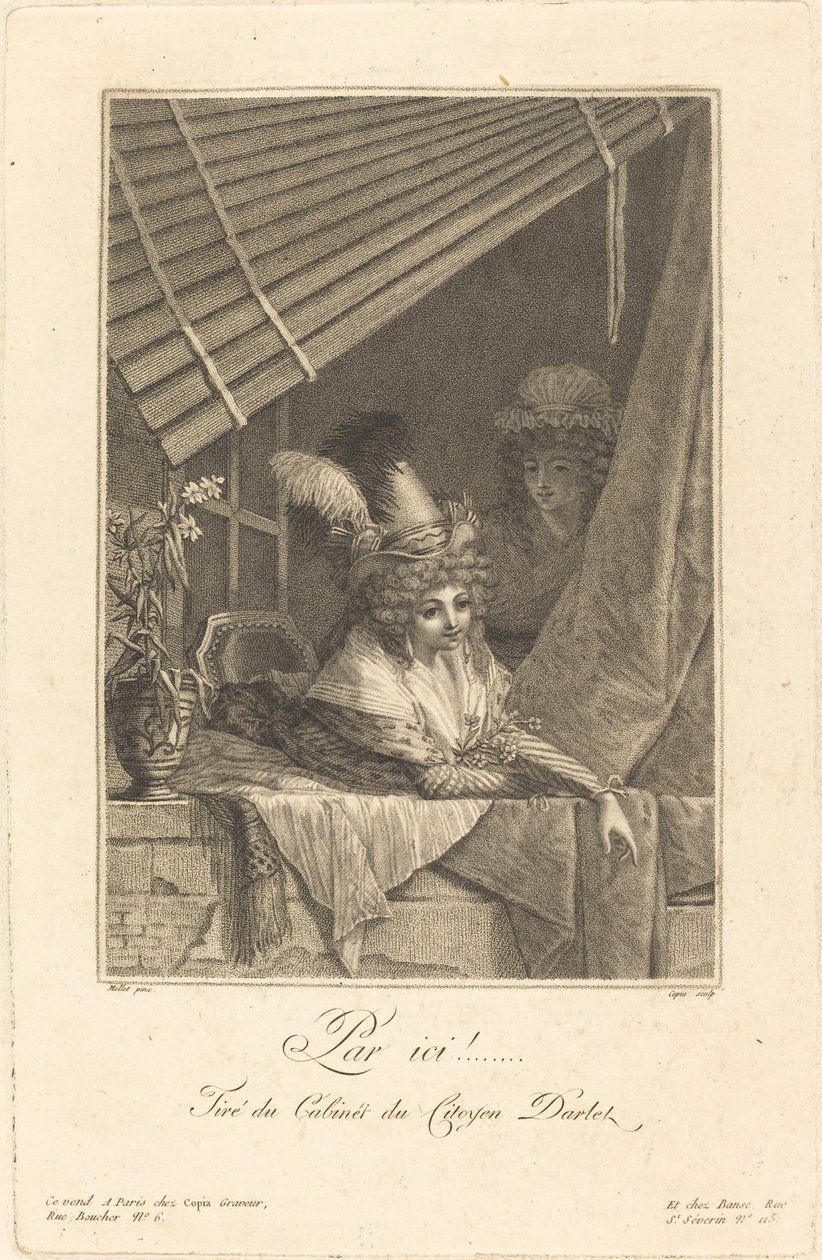 Denne måde af Jacques Louis Copia after Jean Baptiste Mallet