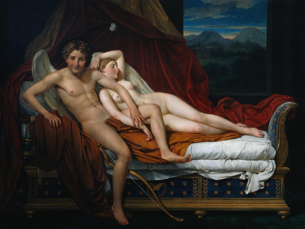 Amor og Psyche af Jacques Louis David