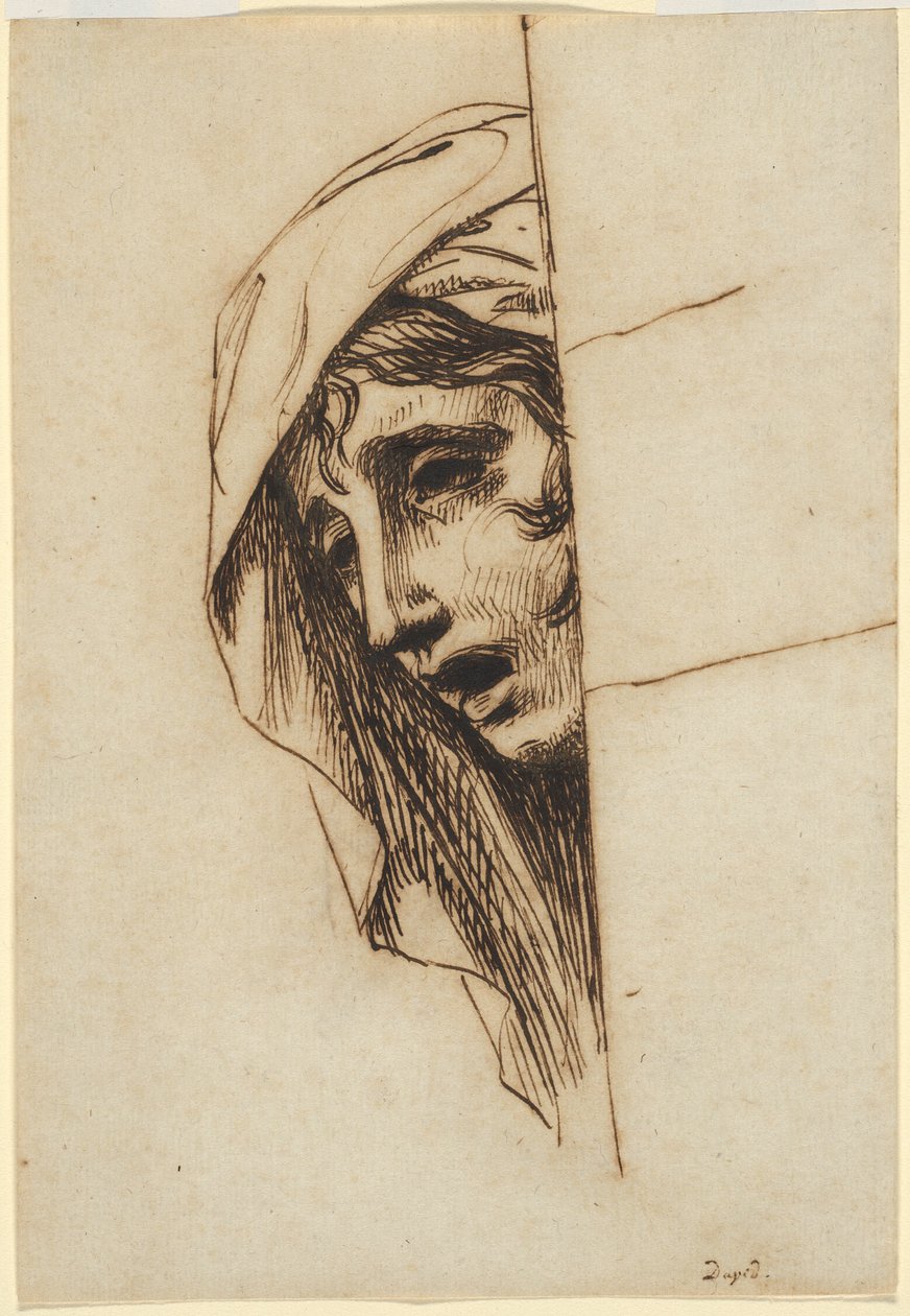 Hovedet af en kvinde af Jacques Louis David