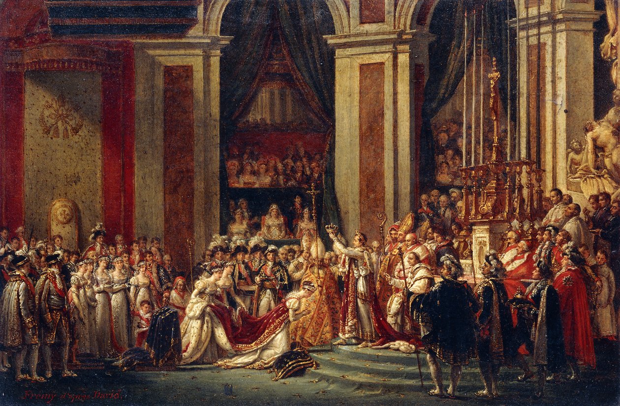 Napoleon kroner Josephine af Jacques Louis David