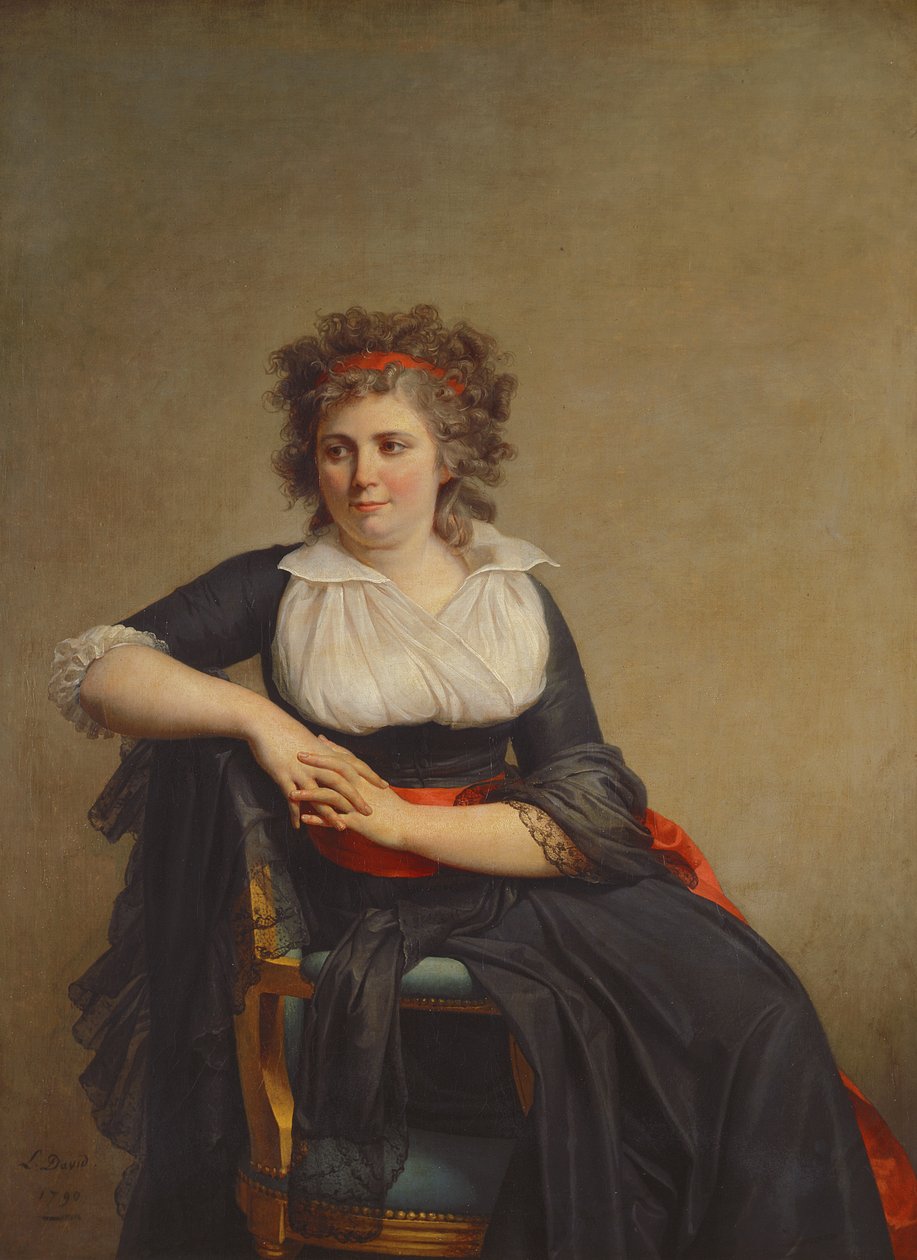 Robertine Tourteau, Marquise dOrvilliers (1772-1862) 1790 af Jacques Louis David
