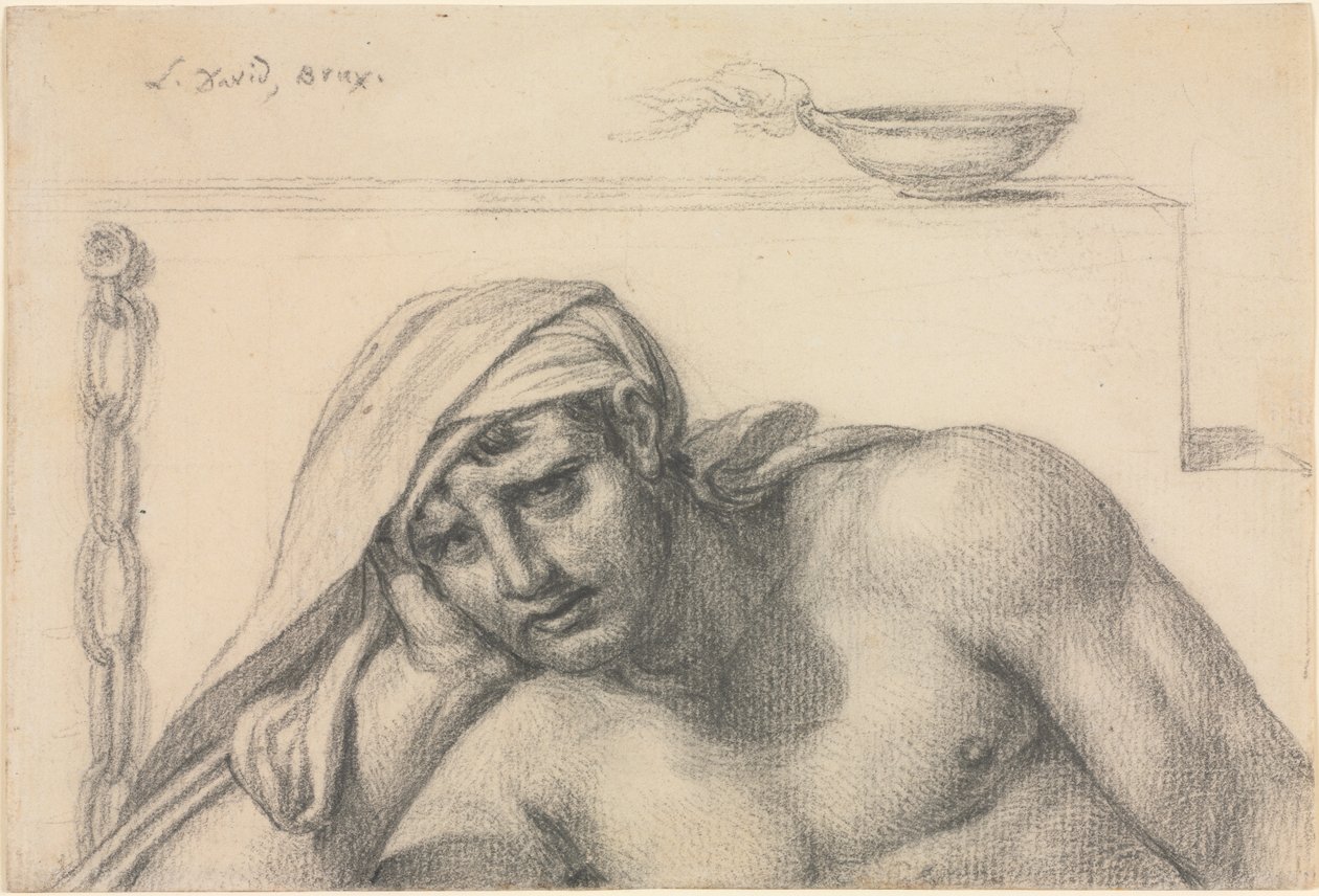 Fangen, 1819. af Jacques Louis David