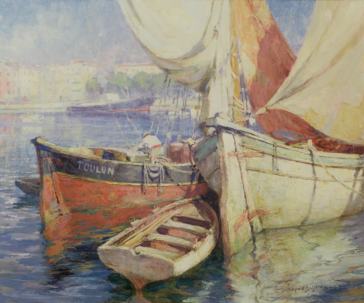 Tartane ved Quay, Port of Nice af Jacques Madyol