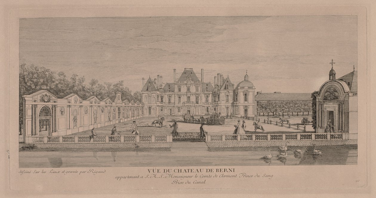Chateau of Berny. af Jacques Rigaud