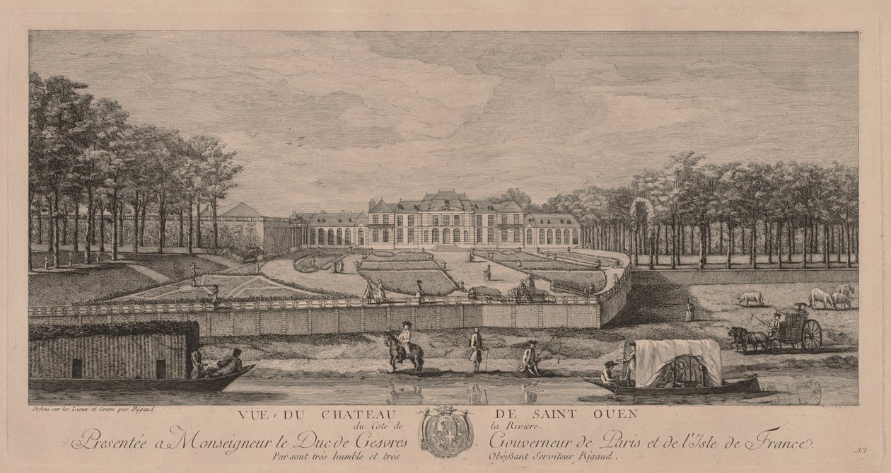 Chateau de Saint Ouen af Jacques Rigaud