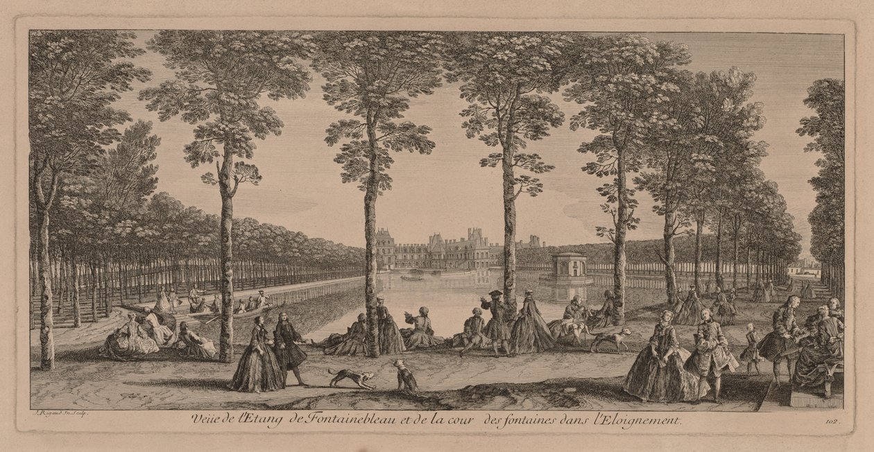 Poolen ved Fontainebleau. af Jacques Rigaud