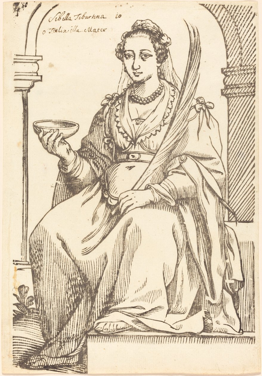 Sibylla Tiburtina af Jacques Stella