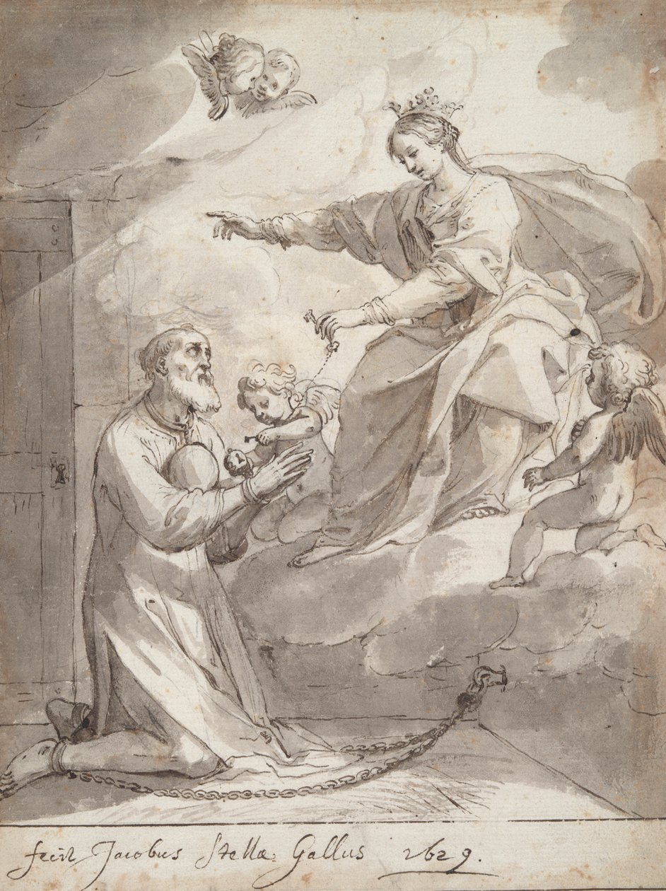 Sankt Philip i fængsel af Jacques Stella