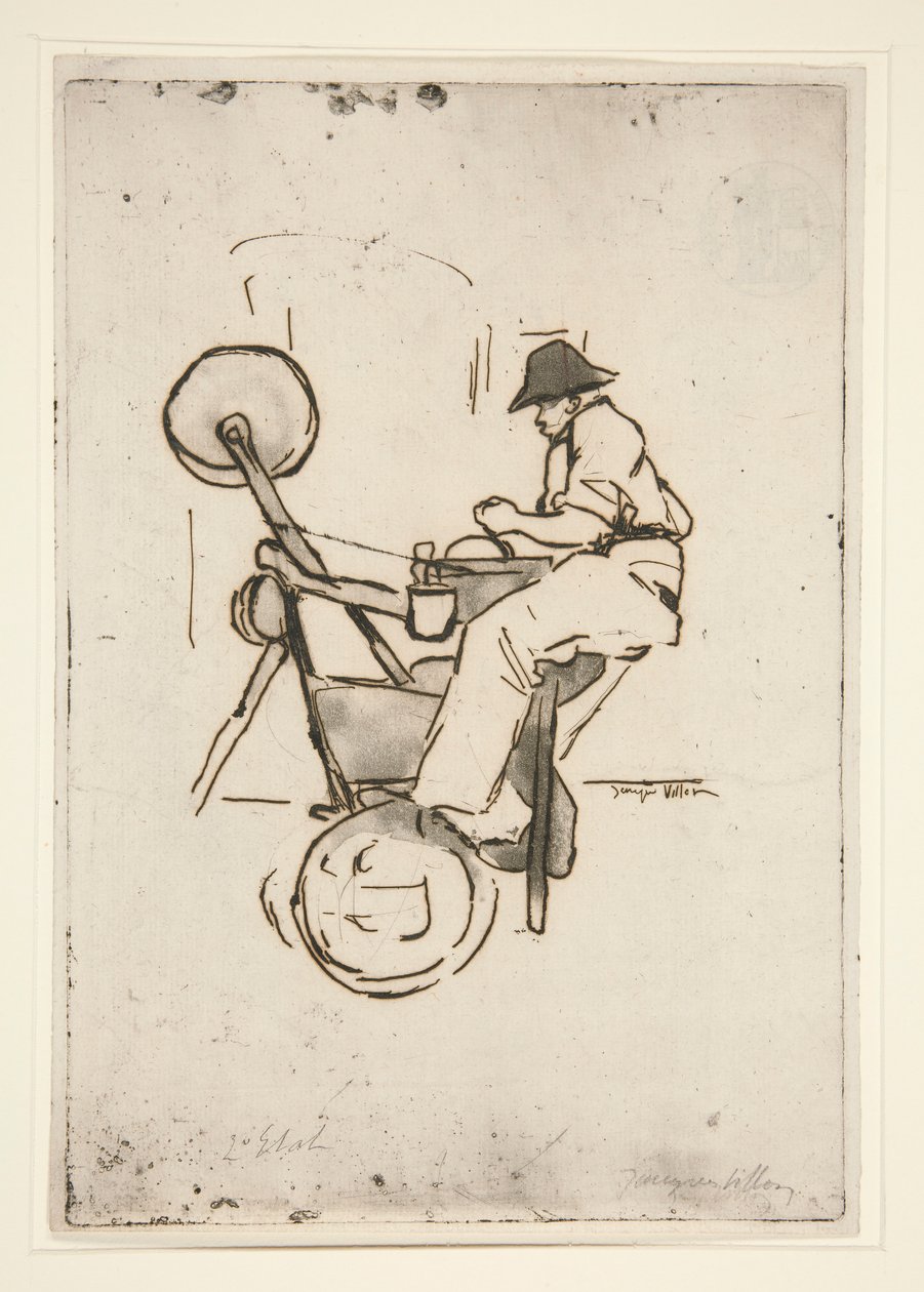 Le r?mouleur (knivsliberen) af Jacques Villon