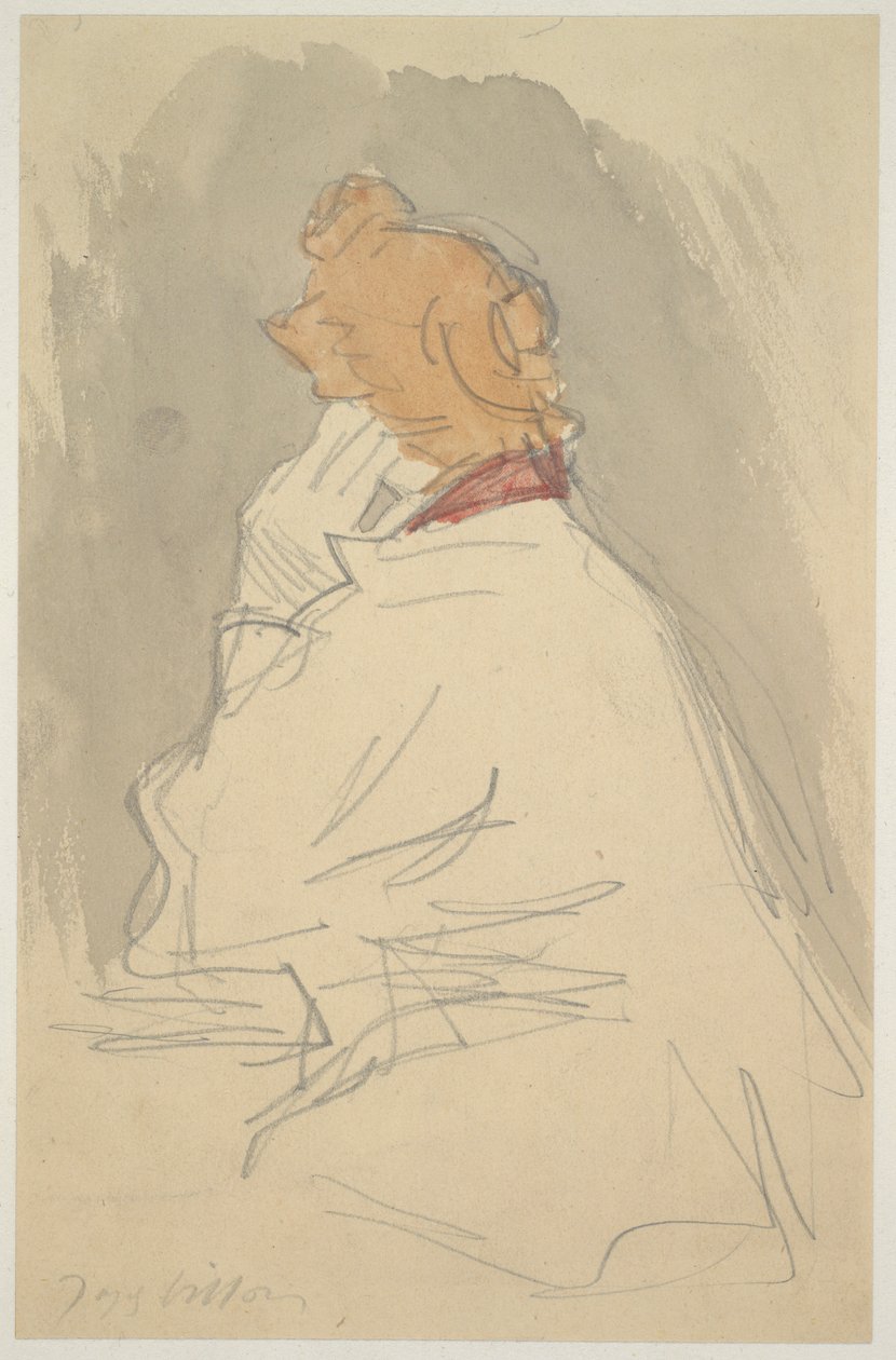 Siddende kvinde af Jacques Villon