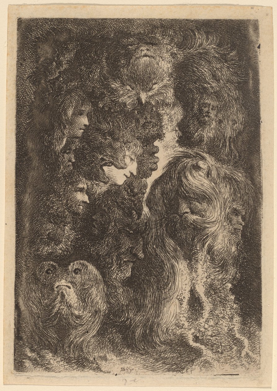 Fantastiske hoveder af Jacques de Gheyn III