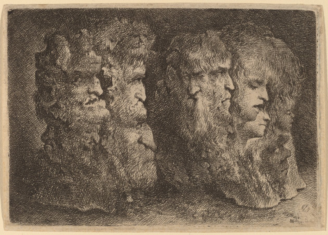 Groteske hoveder af Jacques de Gheyn III