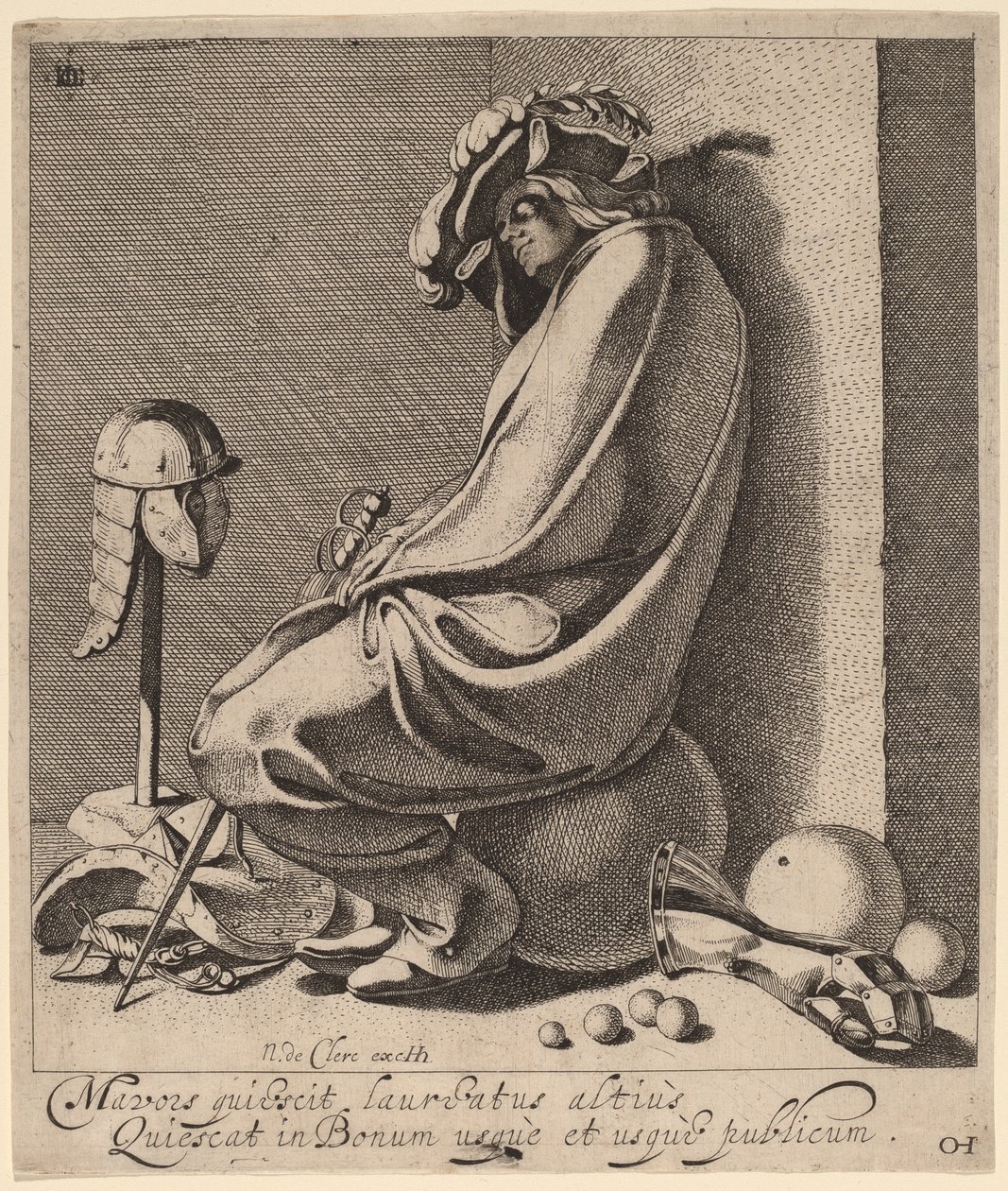 Mars sover af Jacques de Gheyn III