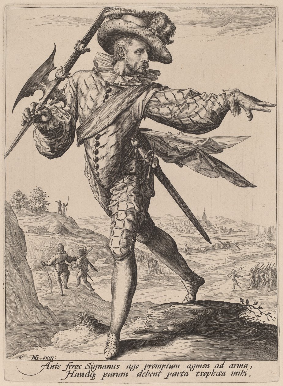 Sergent af Jacques de Gheyn II after Hendrik Goltzius