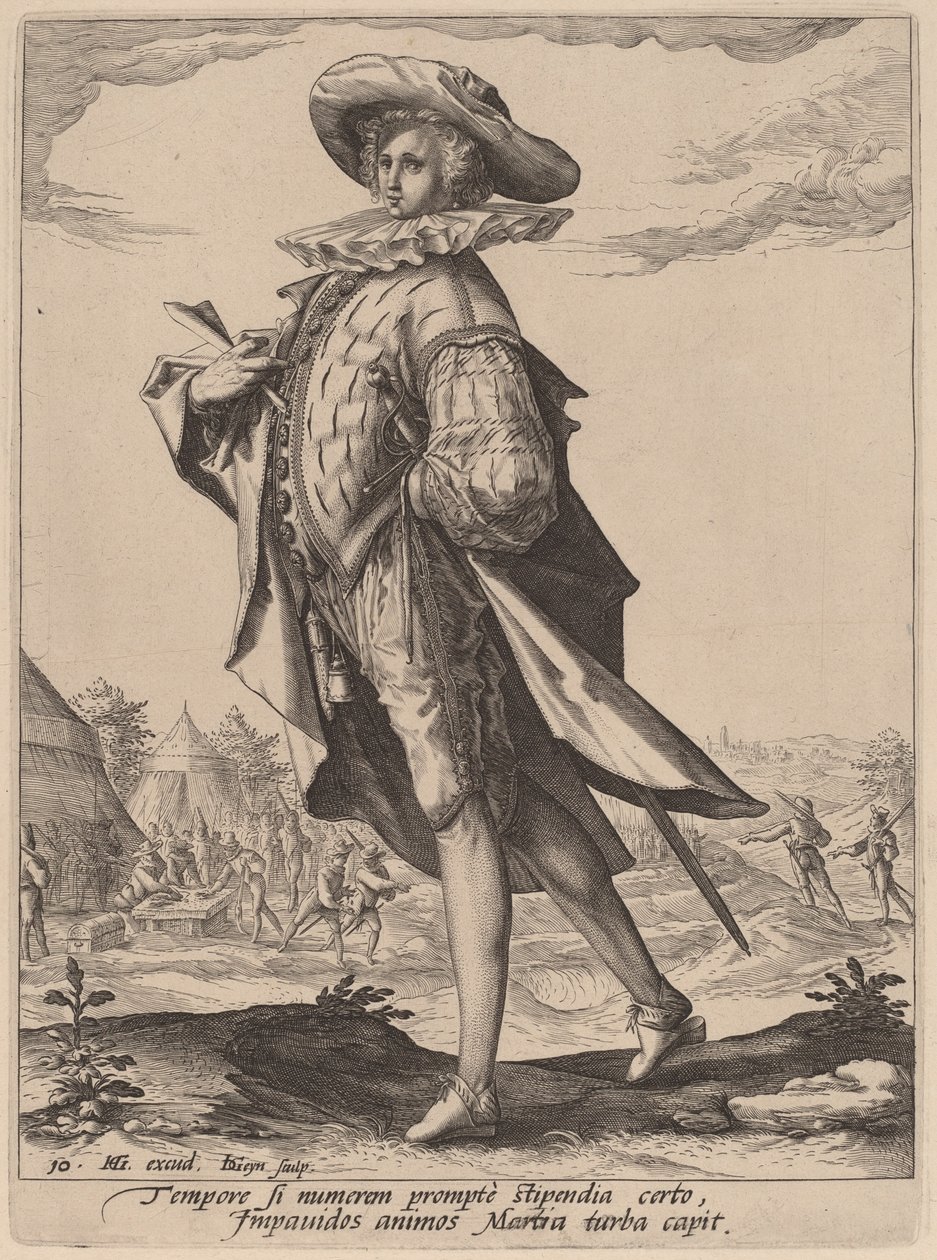 Kasserer af Jacques de Gheyn II after Hendrik Goltzius