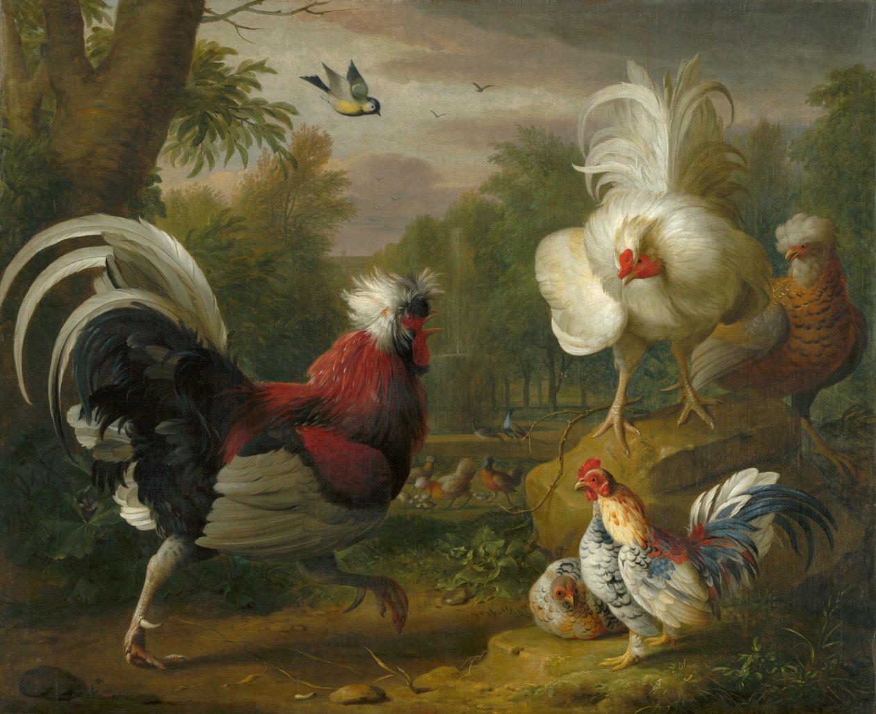 Hanerens kamp af Jakob Bogdani or Bogdany