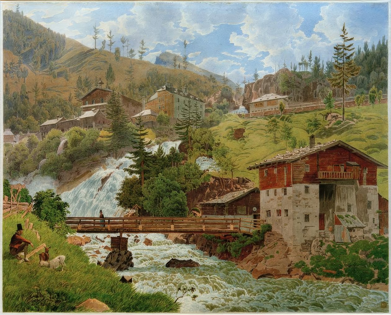 Udsigt over Bad Gastein af Jakob Alt