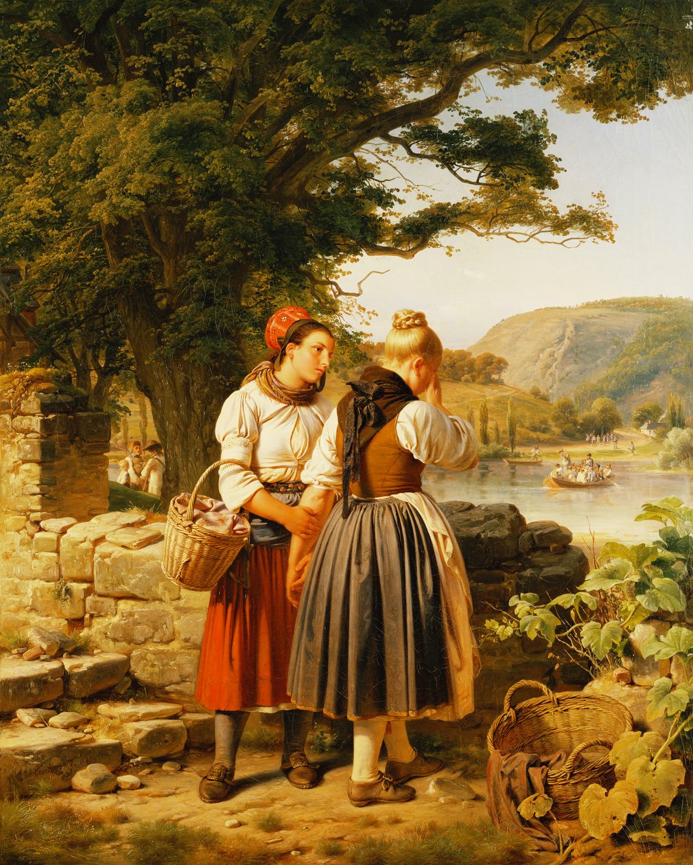 Afskeden, 1842 af Jakob Becker