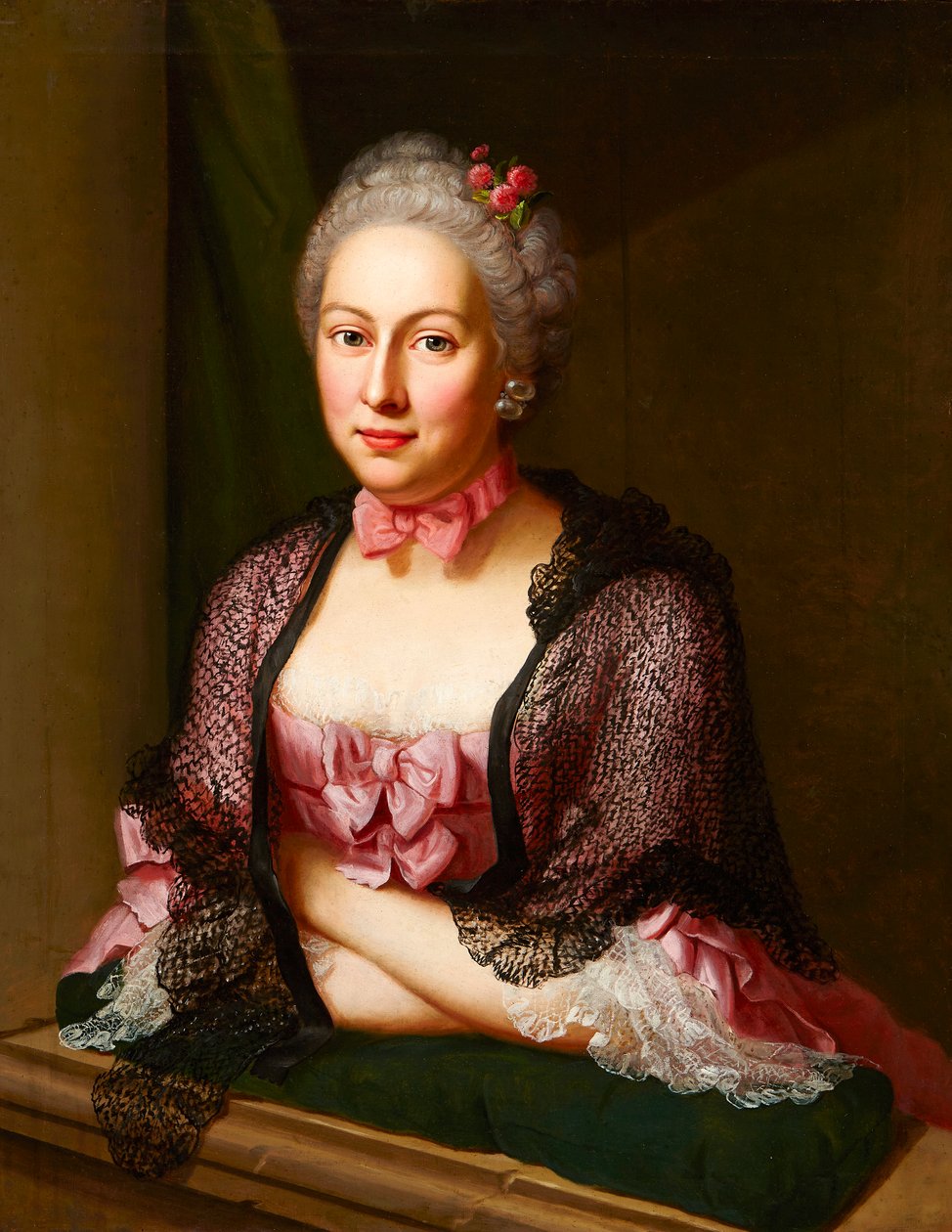 Emanuel Handmann, portræt af Elisabeth Tscharner, 1763 af Jakob Emanuel Handmann