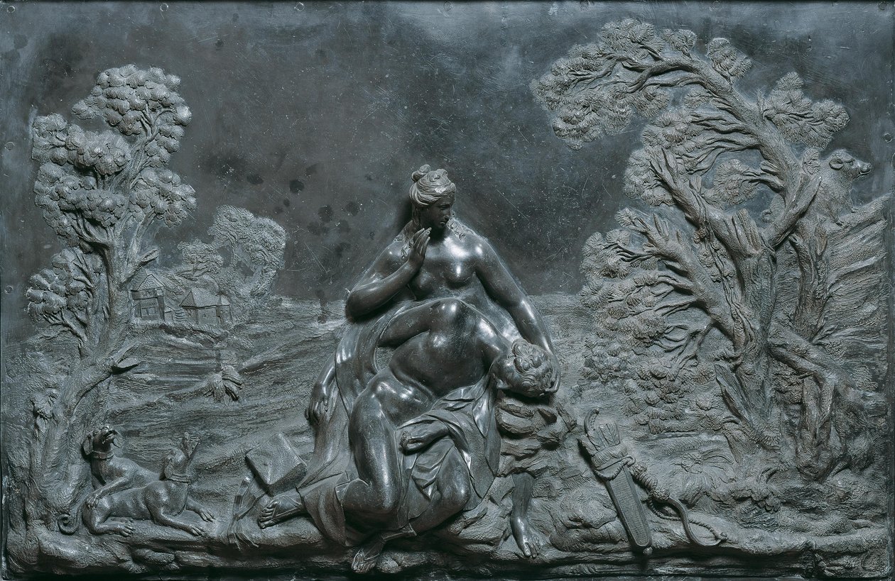 Venus sørger over den døde Adonis af Jakob Gabriel Mollinarolo