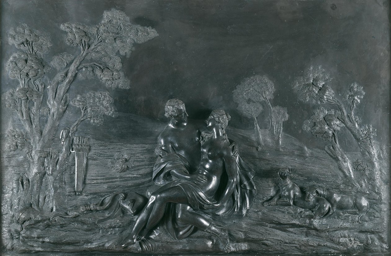 Venus og Adonis af Jakob Gabriel Mollinarolo