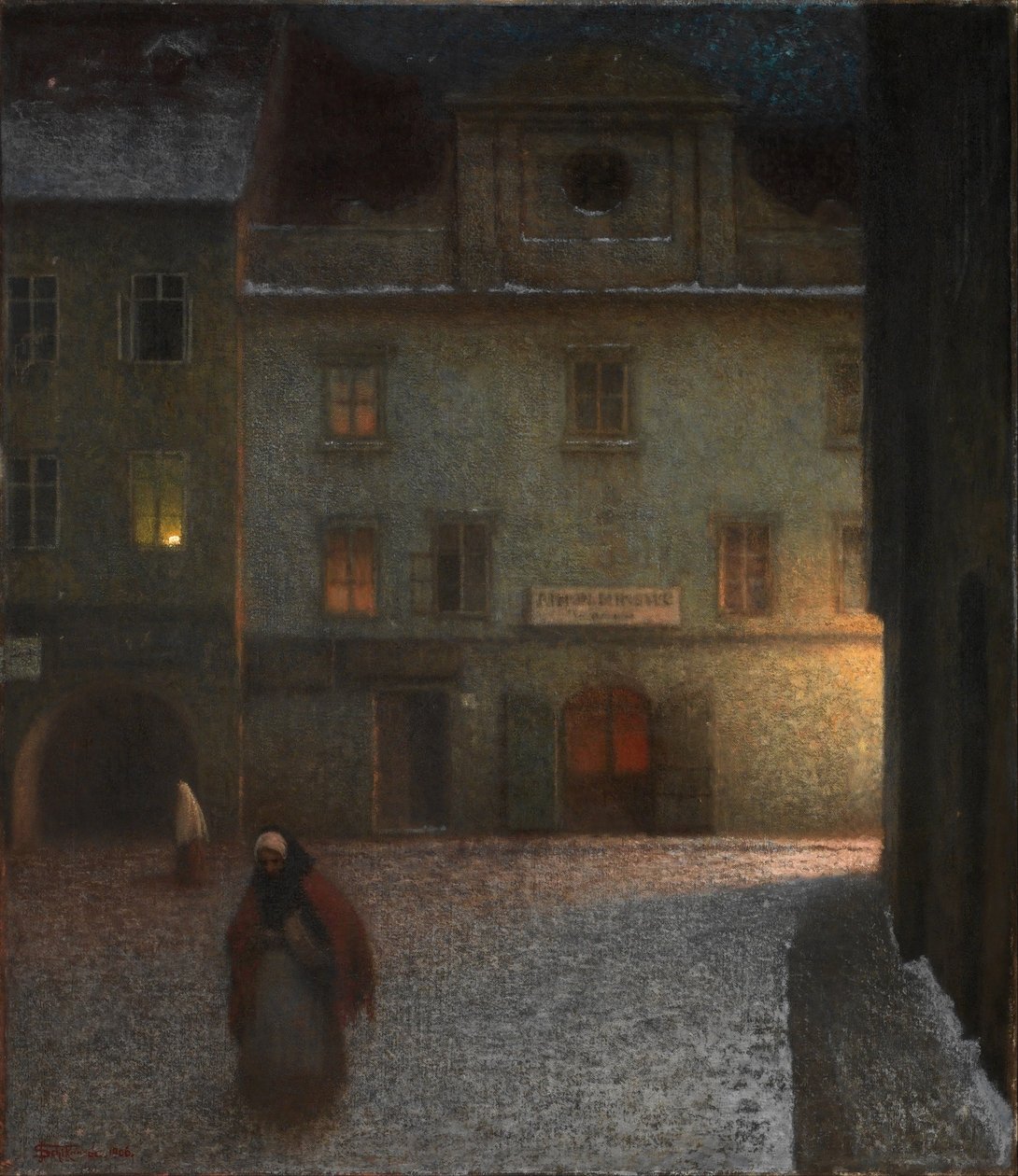 Aftengade af Jakub Schikaneder