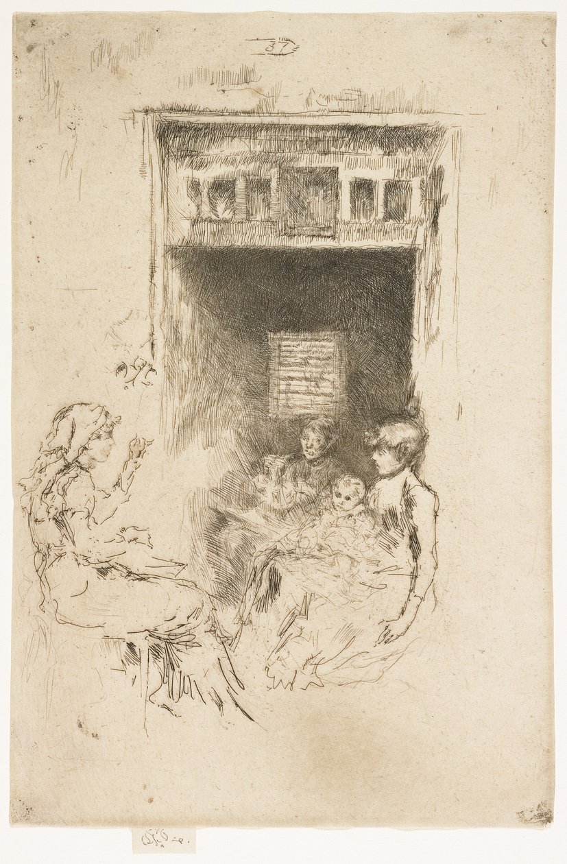 Perlespændere, 1879-1880 af James Abbott McNeill Whistler