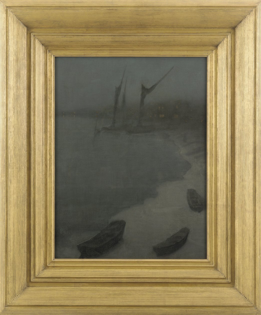 Nocturne: Grey and Silver - Chelsea Embankment, Winter, ca. 1879 af James Abbott McNeill Whistler