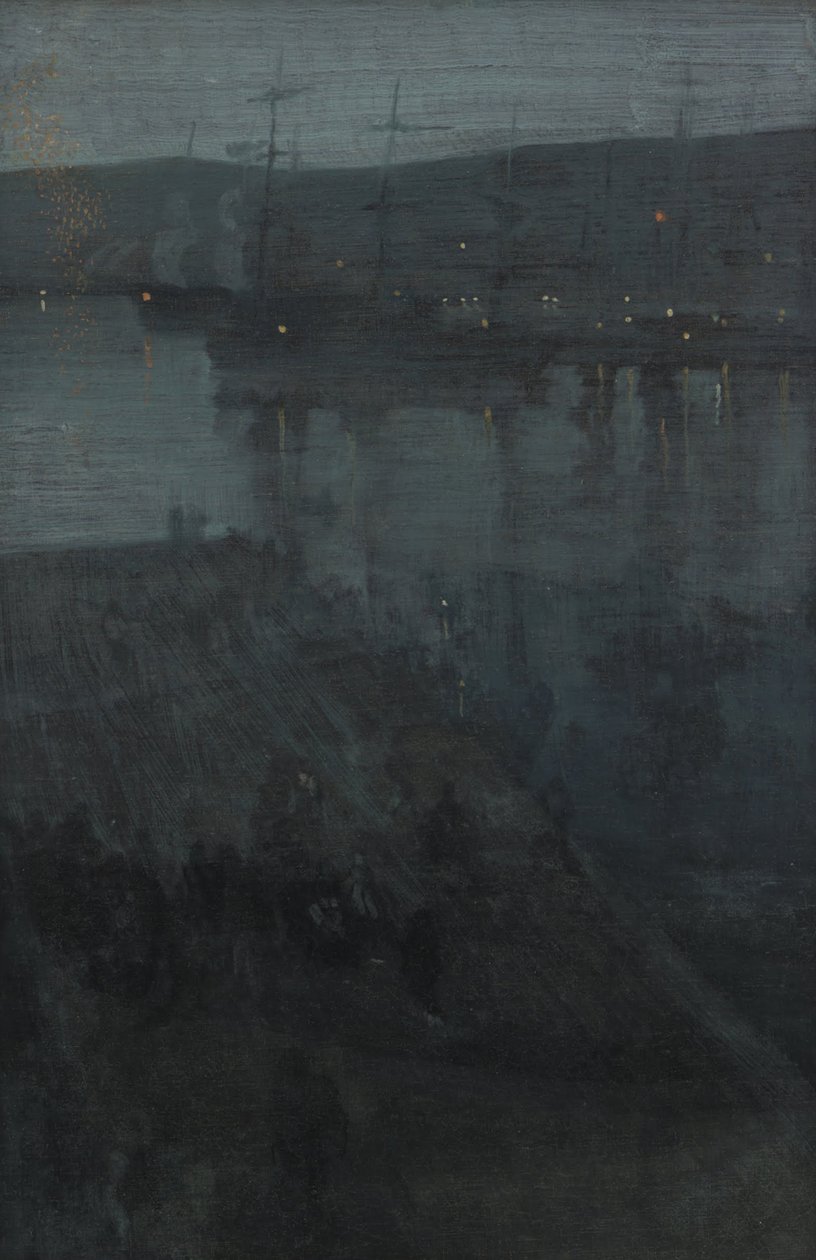 Nocturne i blå og guld- Valparaiso af James Abbott McNeill Whistler