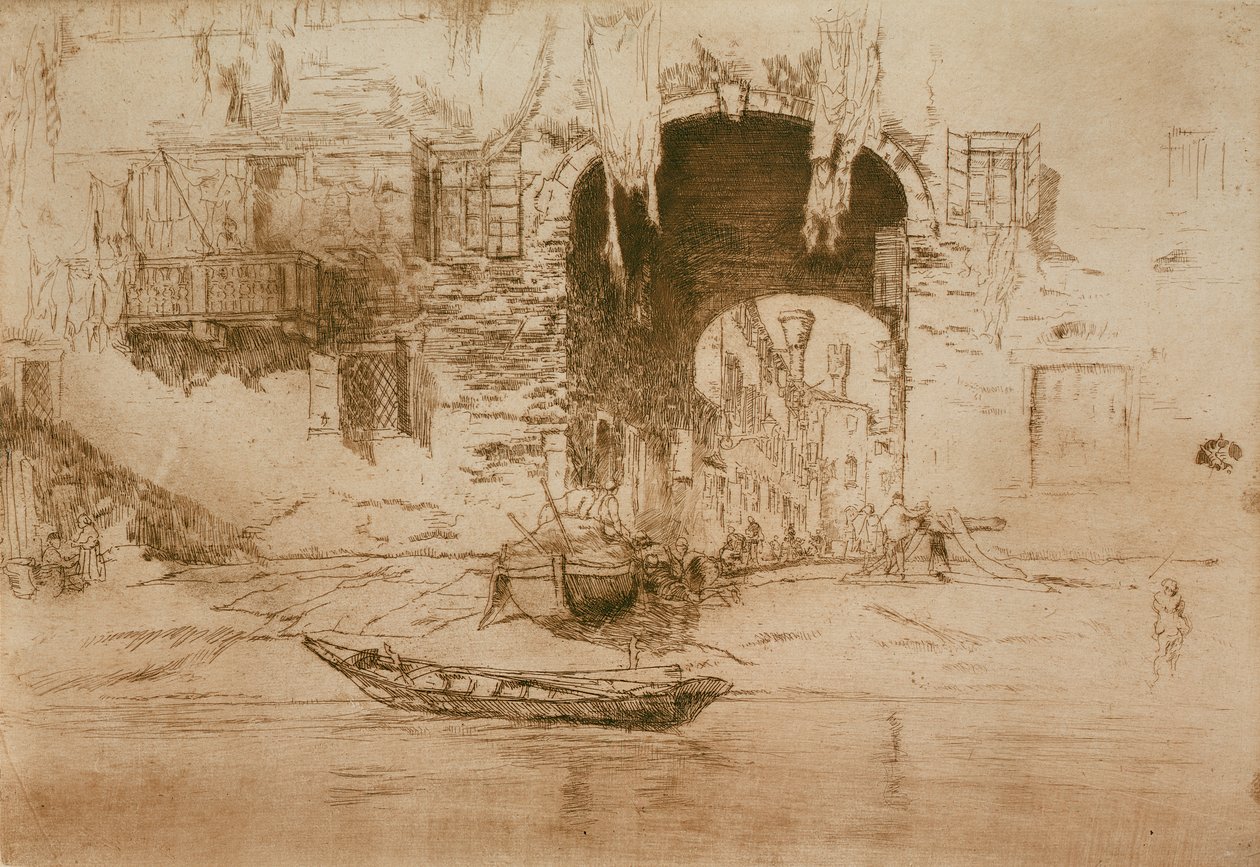 San Biagio, Venedig, 1879-80 af James Abbott McNeill Whistler
