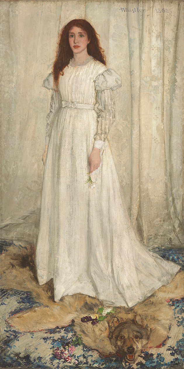 Symfoni i hvid, nr. 1: Den hvide pige, 1862 af James Abbott McNeill Whistler