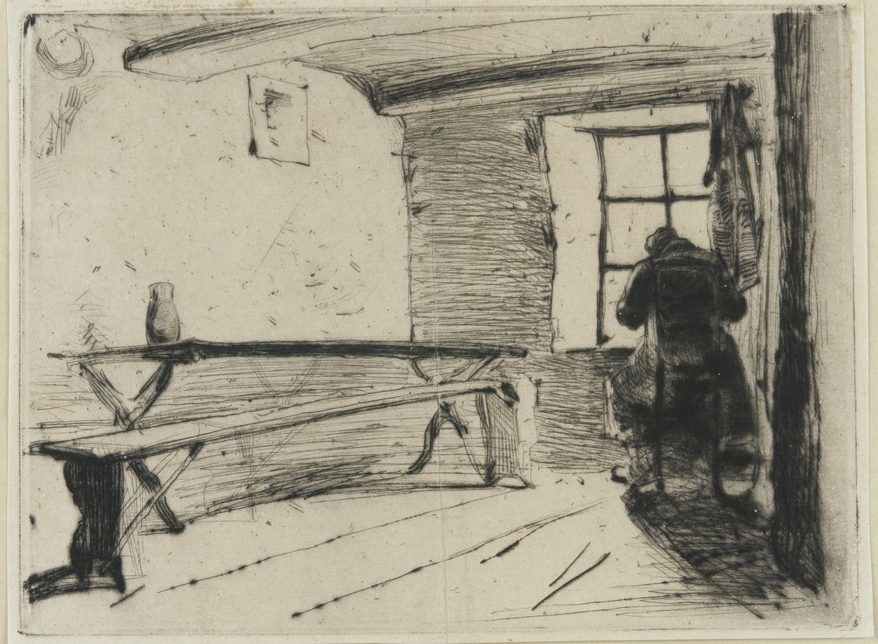 Den fange, ca.1861 (tørnål på papir) af James Abbott McNeill Whistler