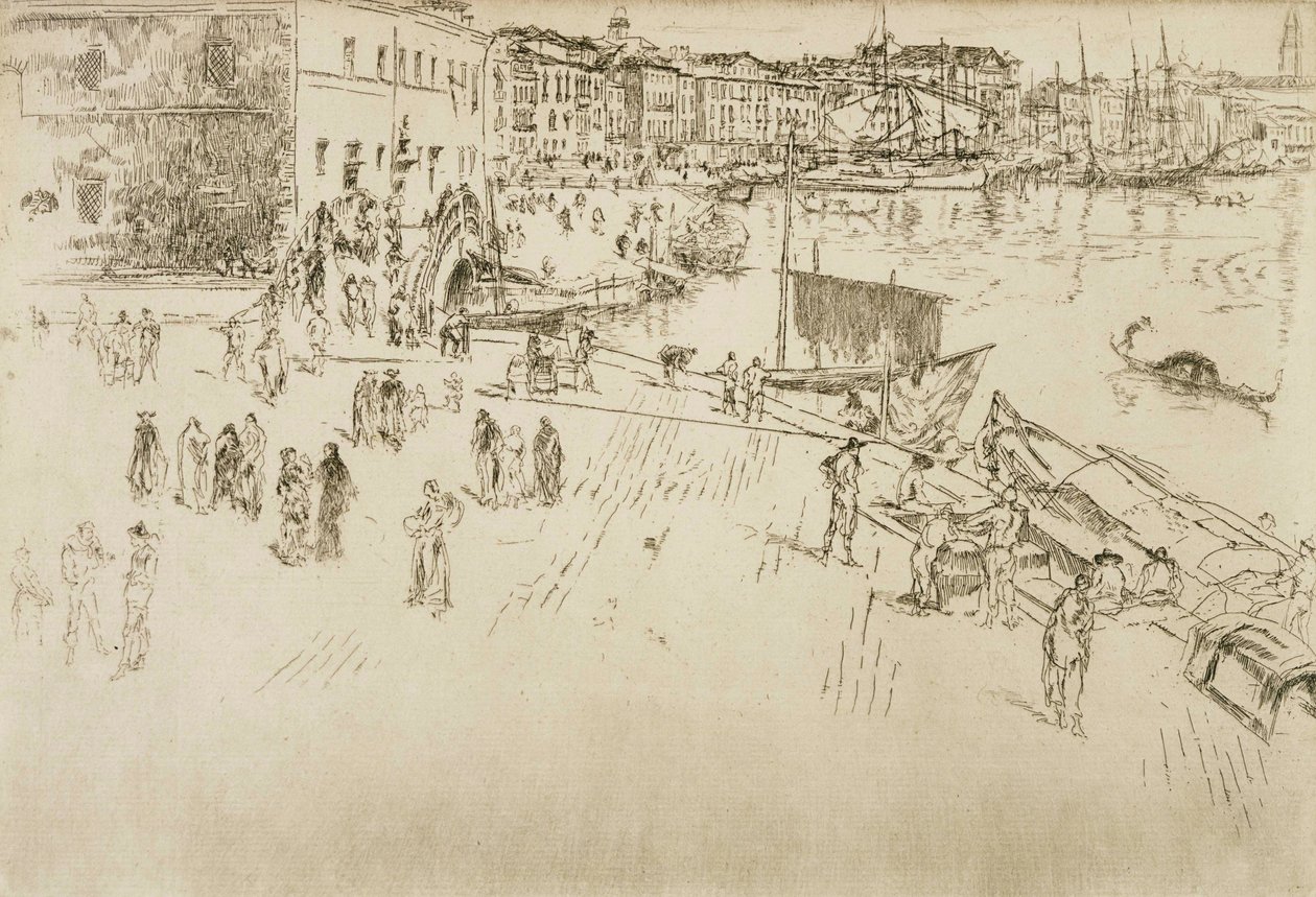 The Riva, nr. 1 af James Abbott McNeill Whistler