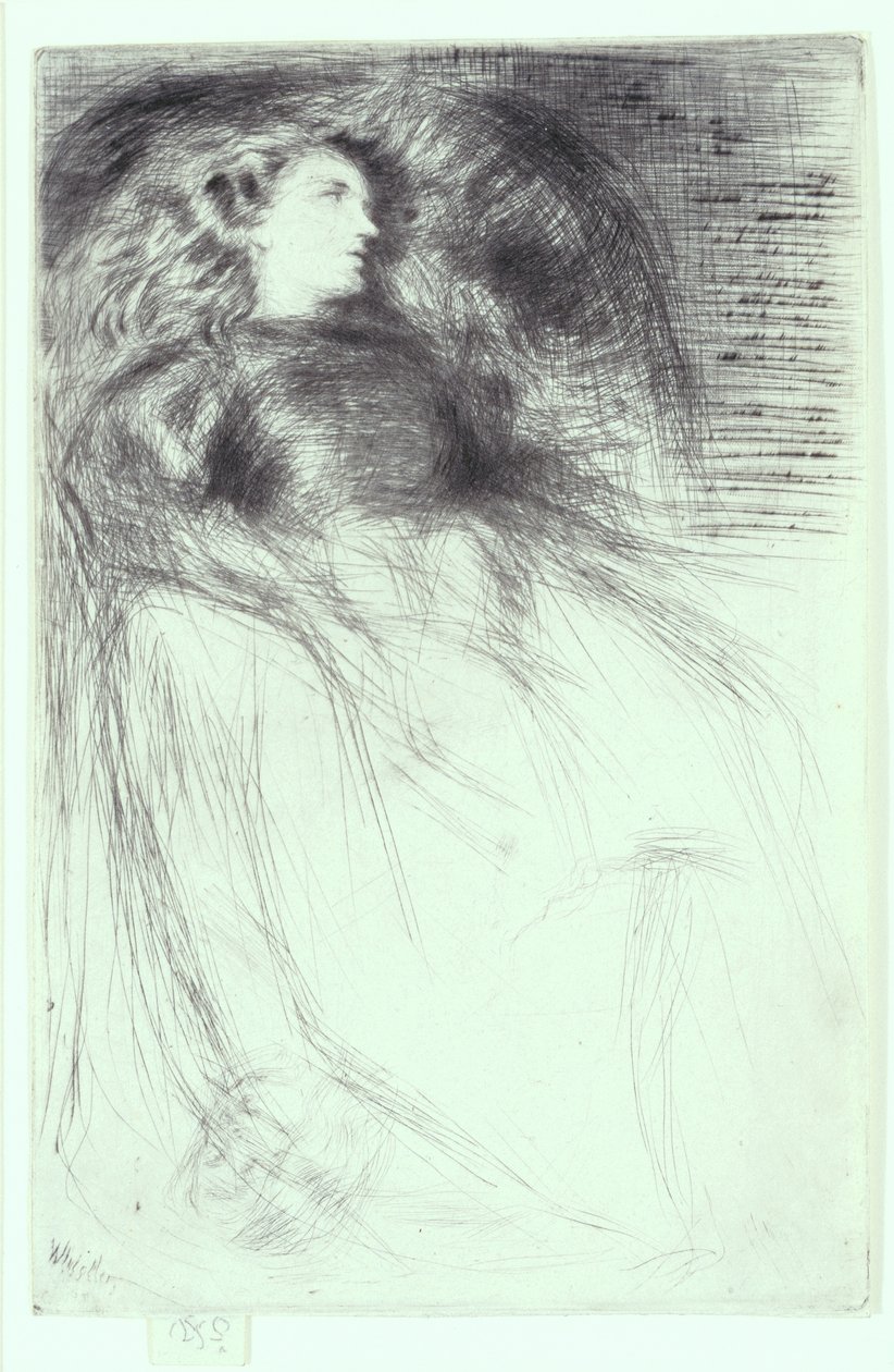 Weary, 1863 (drypoint og roulette) af James Abbott McNeill Whistler