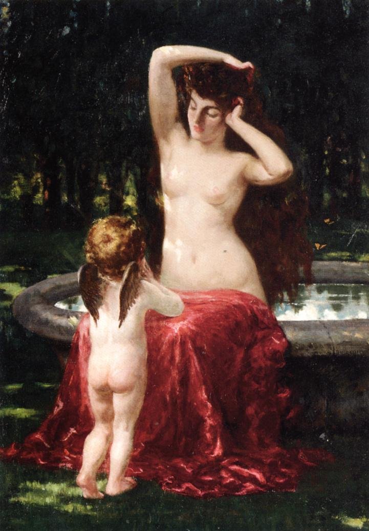 Sylvan Toilette af James Carroll Beckwith