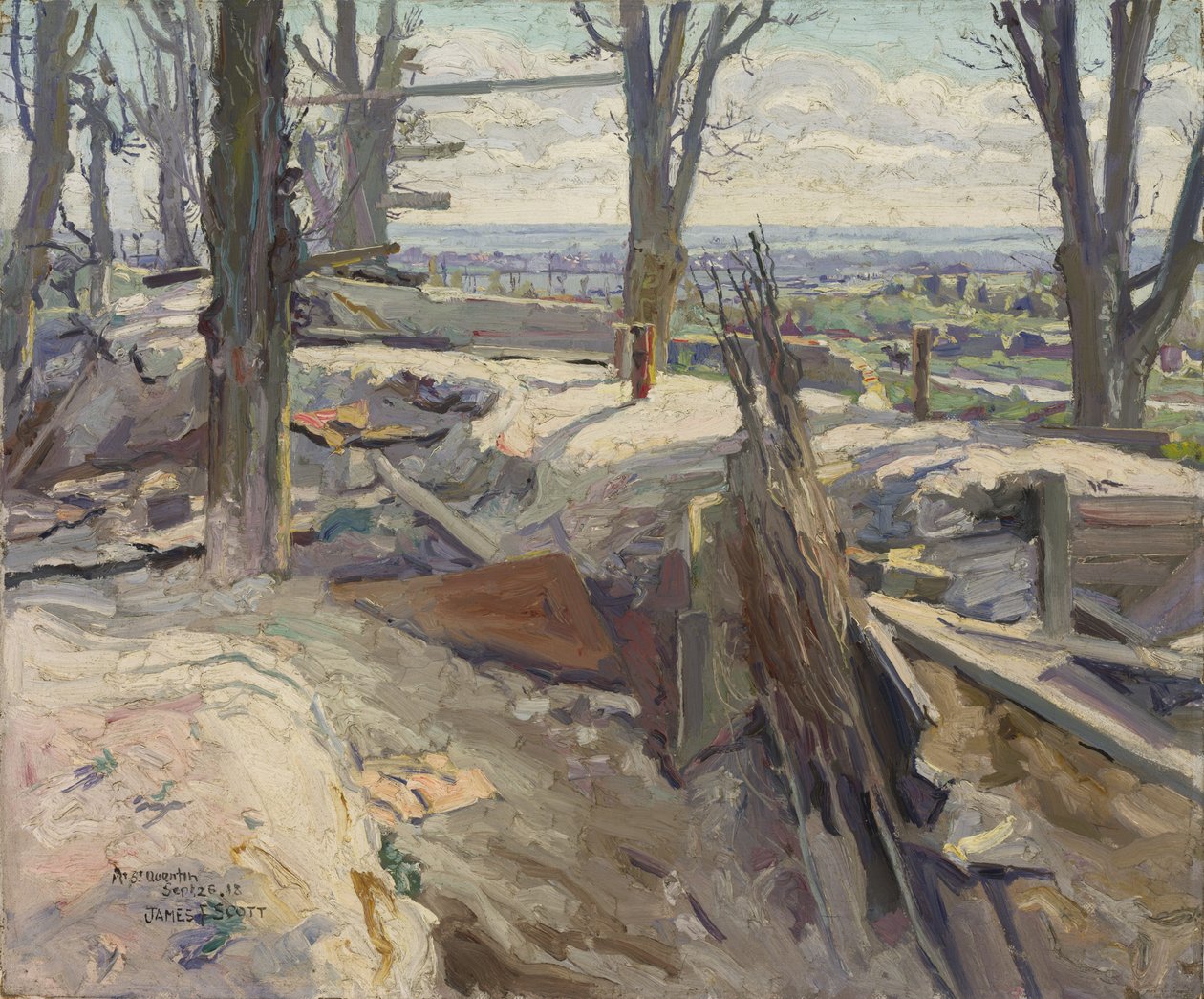 Mont St Quentin, 1918 af James F. Scott
