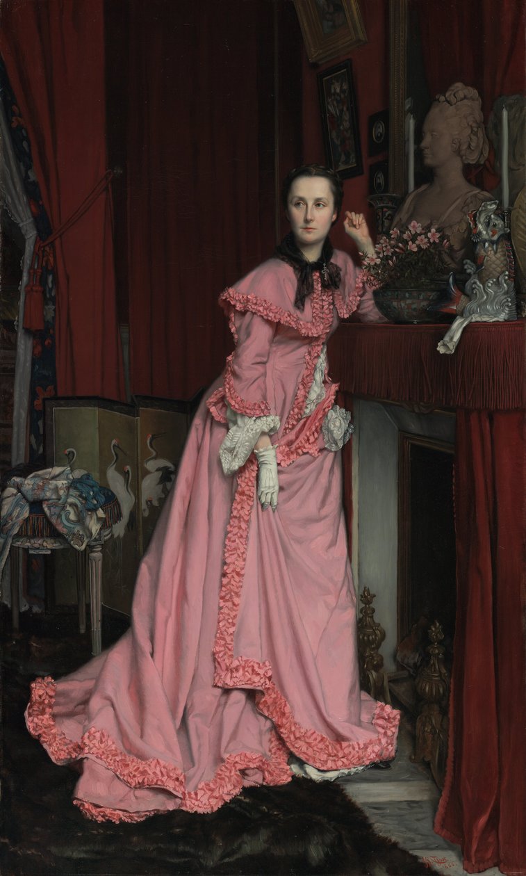 Portræt af Marquise de Miramon, f. Thérèse Feuillant af James Jacques Joseph Tissot
