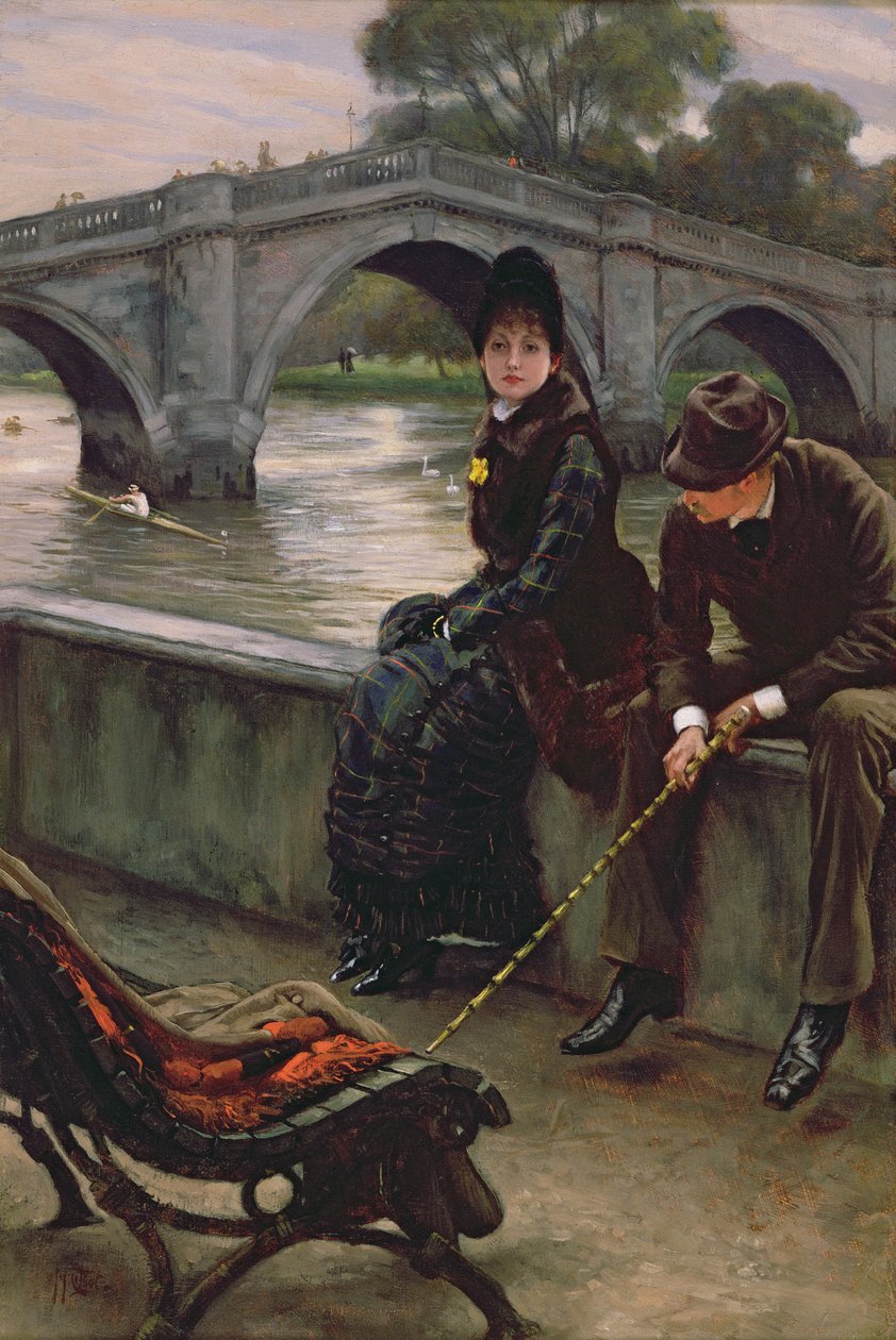Richmond Bridge, ca. 1878 af James Jacques Joseph Tissot