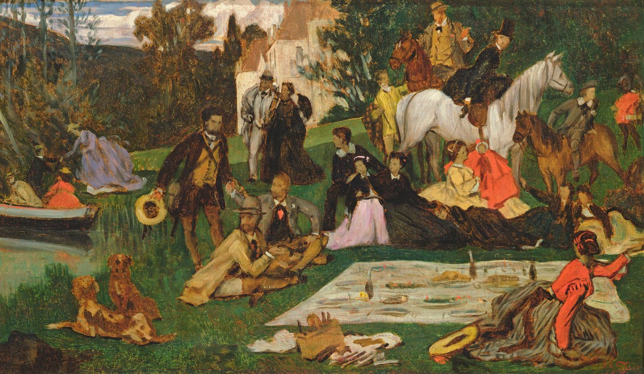 The Picnic, ca. 1865-68 af James Jacques Joseph Tissot