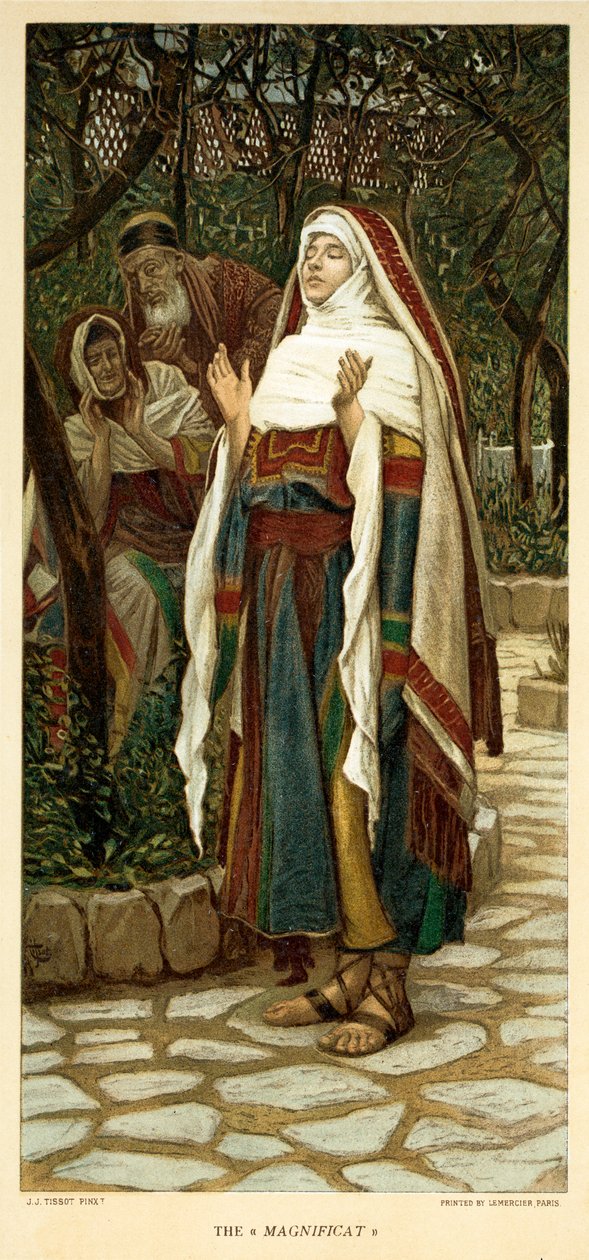 Magnificatet, Sankt Lukas - Kapitel 1 - Bibelen af James Jacques Joseph after Tissot