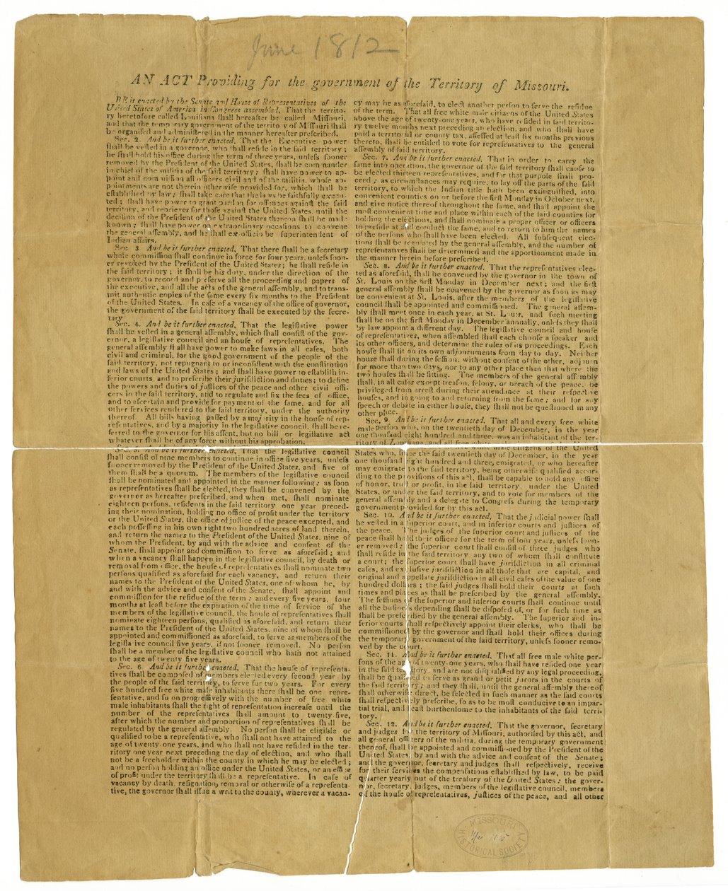 Godkendt, H. Clay, Wm. H. Crawford, James Madison af James Madison