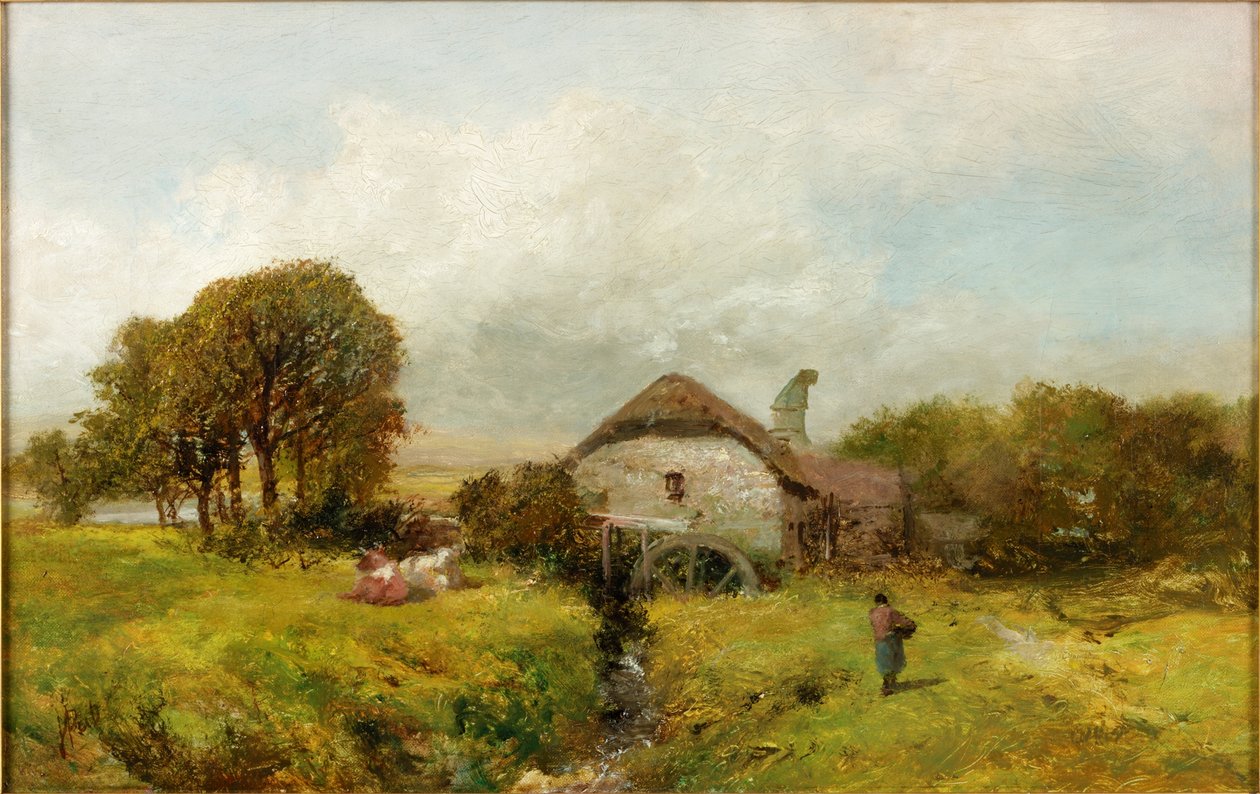 Mølle nær Sheppard, Devon, ca. 1865 af James Peel