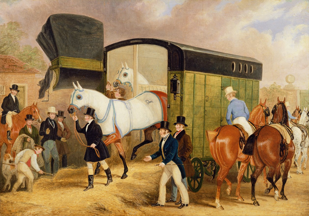 Derbyets kæledyr: Ankomsten, 1842 af James Pollard