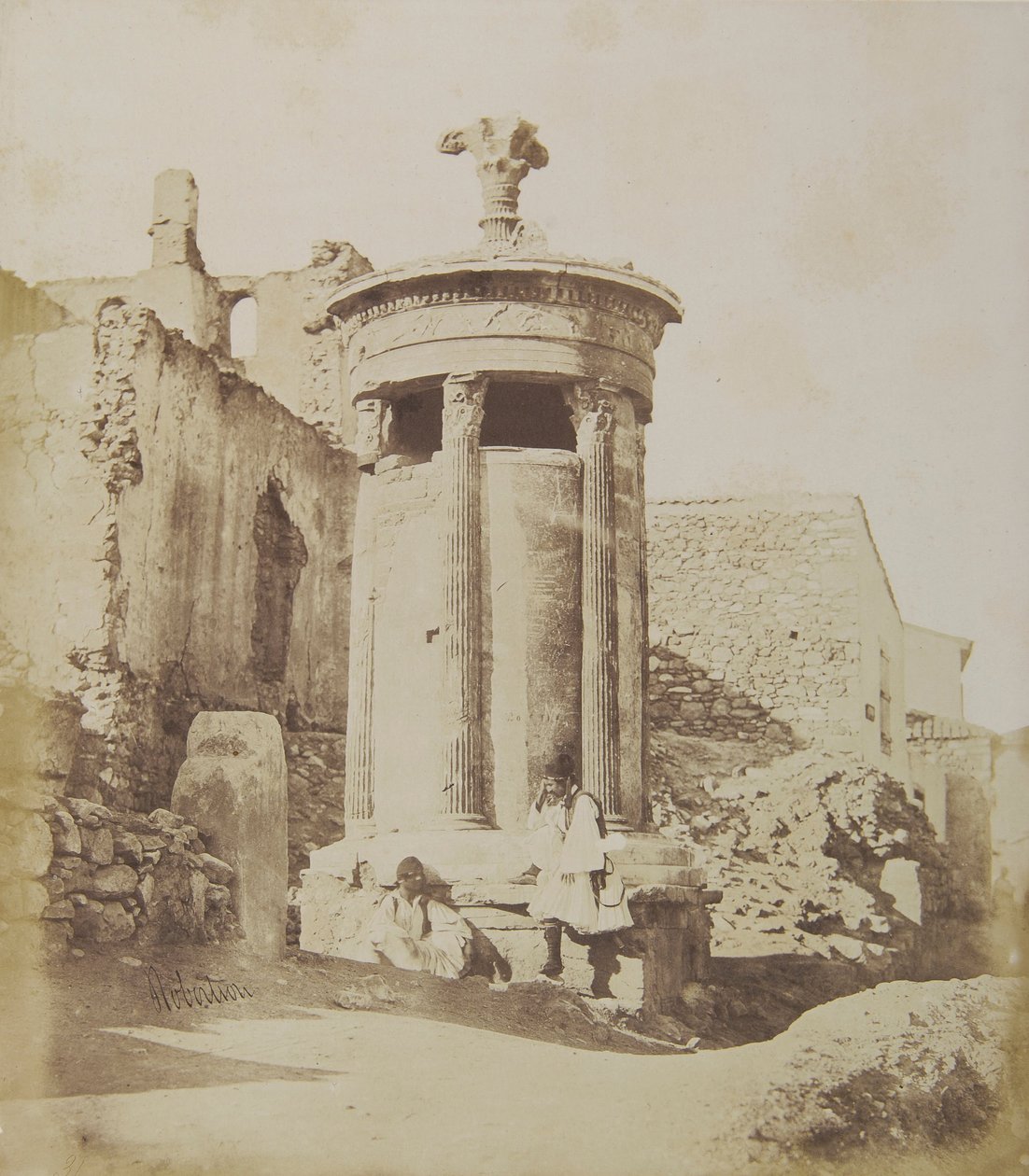 Lysicrates -monumentet fra nordvest af James Robertson