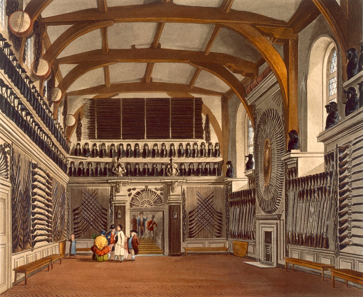The Old Guard Chamber, The Round Tower, Windsor Castle, fra 