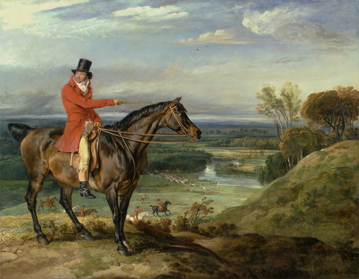 John Levett Hunting at Wychnor, Staffordshire af James Ward