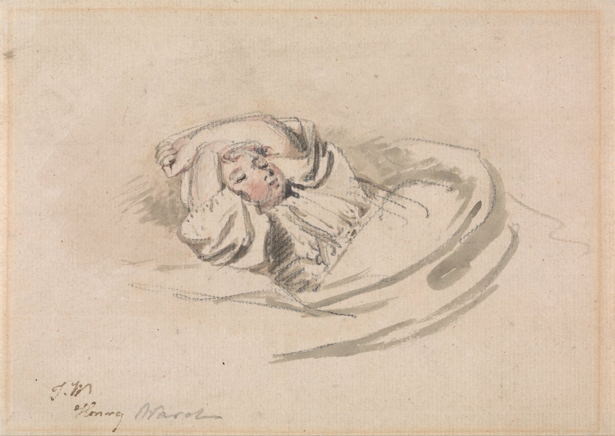 Kunstnerens søn, Henry, i søvne af James Ward